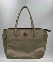 Load image into Gallery viewer, Authentic Tous Womens Beige Leather Inner Pocket Bottom Studs Satchel Handbag