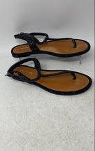 Load image into Gallery viewer, Gianni Bini Womens Avellia Black Embellished Ankle Strap Thong Sandals Size 8M