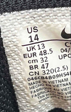 Load image into Gallery viewer, Nike Mens Alpha Huarache Elite 3 White Black Low Top Lace-Up Sneakers Shoes 14