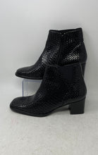Load image into Gallery viewer, Mezlan Womens Loren Black Leather Block Heel Side-Zip Ankle Booties Size 10M