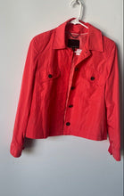 Load image into Gallery viewer, Banana Republic Womens Coral Red Long Sleeve Chest Pocket Jacket Size XS
