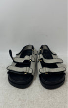 Load image into Gallery viewer, Ann Taylor Womens Black White Open Toe Hook & Loop Sport Sandals Size 8