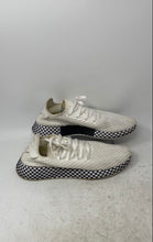Load image into Gallery viewer, Adidas Mens Deerupt Runner B41767 White Striped Lace-Up Running Shoes Size 8