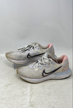 Load image into Gallery viewer, Nike Womens Renew Run 2 CU3505-101 White And Pink Lace-Up Running Shoes Size 9