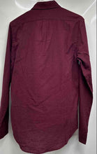 Load image into Gallery viewer, American Eagle Outfitters Mens Burgundy Slim Fit Button-Up Shirt Size XS