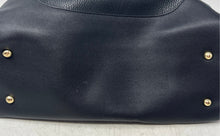 Load image into Gallery viewer, Sondra Roberts Womens Black Leather Inner Pockets Bottom Studs Shoulder Bag