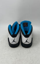 Load image into Gallery viewer, Nike Boys Air Jordan 10 310806-106 White Black Blue Lace-Up Sneakers Shoes Sz 5Y