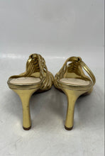 Load image into Gallery viewer, Jessica Simpson Womens Alimar Gold Block Heel Slip-On Strappy Sandals Size 7.5M
