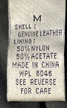 Load image into Gallery viewer, Alfani Womens Black Leather Long Sleeve Notch Collar Jacket Size Medium