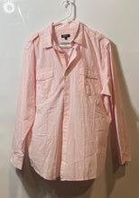 Load image into Gallery viewer, DKNY Mens Light Pink Cotton Long Sleeve Double Pocket Button-Up Shirt Size XL