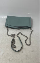 Load image into Gallery viewer, Kate Spade Womens Blue Pebbled Leather Zip Top Chain Strap Crossbody Purse