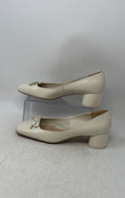 Load image into Gallery viewer, Franco Sarto Womens Beige Square Toe Slip-On Block Pump Heels Size 11M