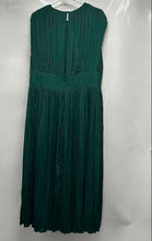 Load image into Gallery viewer, Banana Republic Womens Green Pleated Sleeveless Midi Blouson Dress Size 16