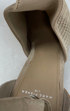 Load image into Gallery viewer, Marc Fisher Womens Vixen Beige Peep Toe High Block Ankle Strap Heels Size 9.5M