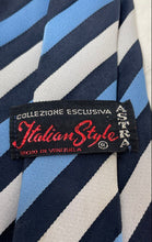 Load image into Gallery viewer, Italian Style Mens Multicolor Striped Adjustable Pointed Tie One Size