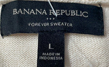 Load image into Gallery viewer, Banana Republic Womens Beige Long Sleeve Button Front Cardigan Sweater Size L