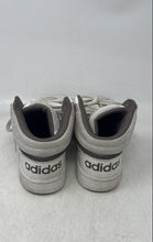 Load image into Gallery viewer, Adidas Kids Hoops Mid IH7894 White Gray Mid Top Lace-Up Sneaker Shoes Size 3