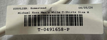 Load image into Gallery viewer, Michael Kors Mens White Cotton Short Sleeve Pullover T-Shirt Size Medium