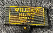 Load image into Gallery viewer, William Hunt Mens Navy Blue Long Sleeve Collared Polo Sweater Size Medium