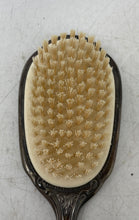 Load image into Gallery viewer, Silver Color Floral Ornate Handle Collectible Handheld Vanity Hair Brush