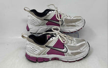 Load image into Gallery viewer, Nike Boys Air Zoom Vomero 5 White Purple Lace-Up Low Top Running Shoes Size 5Y