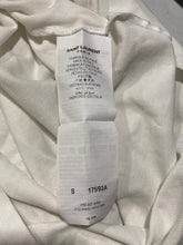 Load image into Gallery viewer, Authentic Saint Laurent Paris Mens White Cotton Polo Shirt Size S Stained