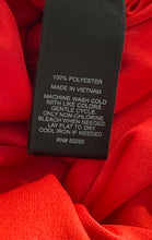 Load image into Gallery viewer, Express Womens Red Cowl Neck Spaghetti Strap Side Ruched Mini Dress Size Medium