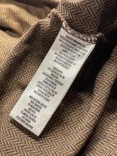 Load image into Gallery viewer, Michael Kors Mens Brown Chevron Long Sleeve Collared Golf Polo Shirt Size XXL