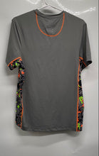 Load image into Gallery viewer, Psycho Bunny Mens Gray Camouflage Side Panel Short Sleeve Sports T-Shirt Size S