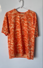 Load image into Gallery viewer, Reel Legends Mens Orange Camouflage Print Freeline Short Sleeve T-Shirt Size L