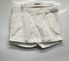 Load image into Gallery viewer, J.Crew Womens White Flat Front Slash Pockets Hook And Eye Chino Shorts Size 4