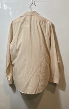 Load image into Gallery viewer, Calvin Klein Mens Peach White Plaid Stretch Non-Iron Slim Fit Dress Shirt Sz 16