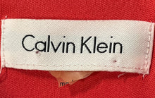 Load image into Gallery viewer, Calvin Klein Womens Coral Sleeveless Square Neck Fit And Flare Dress Size M