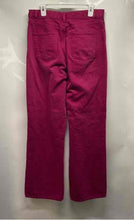 Load image into Gallery viewer, Zara Womens Fuchsia Denim Medium Wash Stretch Pockets Straight Leg Jeans Size 10