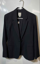 Load image into Gallery viewer, Calvin Klein Womens Black Long Sleeve Classic Fit One-Button Blazer Size 6