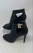 Load image into Gallery viewer, Michael Kors Womens Lara Black Leather Stiletto Heel Ankle Booties Size 7.5M