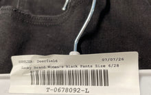 Load image into Gallery viewer, Lucky Brand Womens Black Denim Regular Fit Dark Wash Ankle Jeans Size 6/28