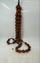 Load image into Gallery viewer, Wall Wooden Round Beads Cross Crucifix Christian Religious Rosaries