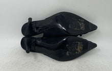 Load image into Gallery viewer, Stuart Weitzman Womens Sofia 50 Black Leather Slingback Heels Size 8 M