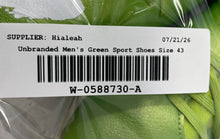 Load image into Gallery viewer, Unbranded Mens Green White Leather Lace-Up Sport Soccer Cleats Size EUR 43