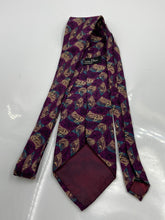 Load image into Gallery viewer, Christian Dior Monsieur Mens Purple Printed Silk Adjustable Designer Necktie