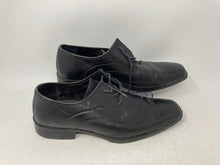 Load image into Gallery viewer, Coach Mens Black Leather Square Toe Lace-Up Derby Dress Shoes Size 9.5