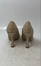 Load image into Gallery viewer, Sam Edelman Womens Antonia Glitz Beige Pointed Toe Slip-On Pump Heels Size 5.5M