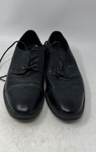 Load image into Gallery viewer, Stafford Mens Classico Black Leather Lace-Up Oxford Dress Shoes Size 9.5