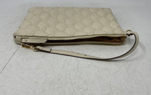 Load image into Gallery viewer, Anne Klein Womens Beige Leather Zipper Detachable Strap Wristlet Wallet