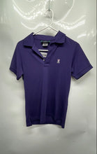 Load image into Gallery viewer, Psycho Bunny Mens Purple Collared Regular Fit Short Sleeve Polo Shirt Size 2