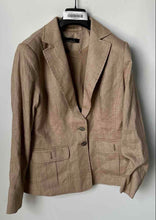 Load image into Gallery viewer, White House Black Market Womens Brown Pockets Two-Button Blazer Size 10