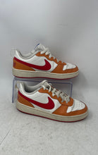 Load image into Gallery viewer, Nike Kids Court Borough Low 2 DJ6163-107 White Orange Sneaker Shoes Size 6