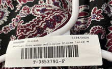 Load image into Gallery viewer, Michael Kors Womens Multicolor Paisley Long Sleeve Mock Neck Blouse Top Size M
