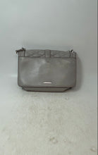 Load image into Gallery viewer, Rebecca Minkoff Womens Gray Leather Inner Pocket Chain Strap Crossbody Purse